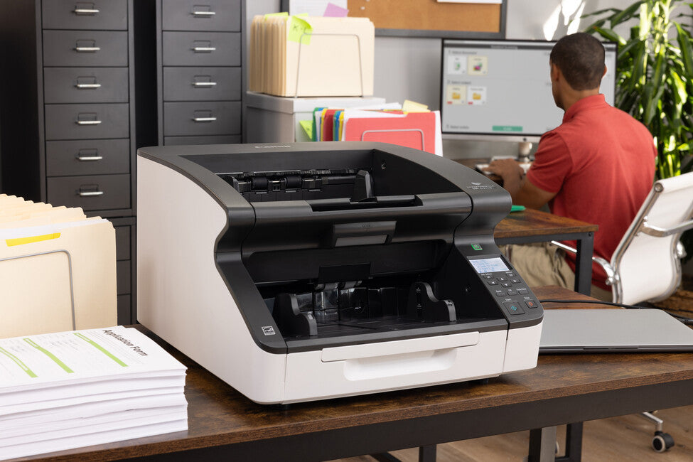 Canon imageFORMULA DR-G2110 Arkmatad skanner 600 x 600 DPI A3 Svart, Vit