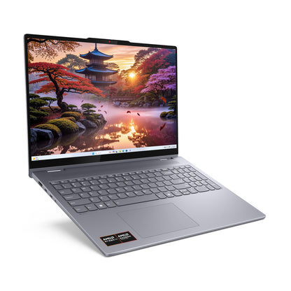 Lenovo IdeaPad 5 2-in-1 16AKP10 Copilot+ PC AMD Ryzen AI 5 340 Hybrid (2-i-1) 40,6 cm (16") Pekskärm WUXGA 16 GB LPDDR5x-SDRAM 1 TB SSD Wi-Fi 7 (802.11be) Windows 11 Home tyska Grå