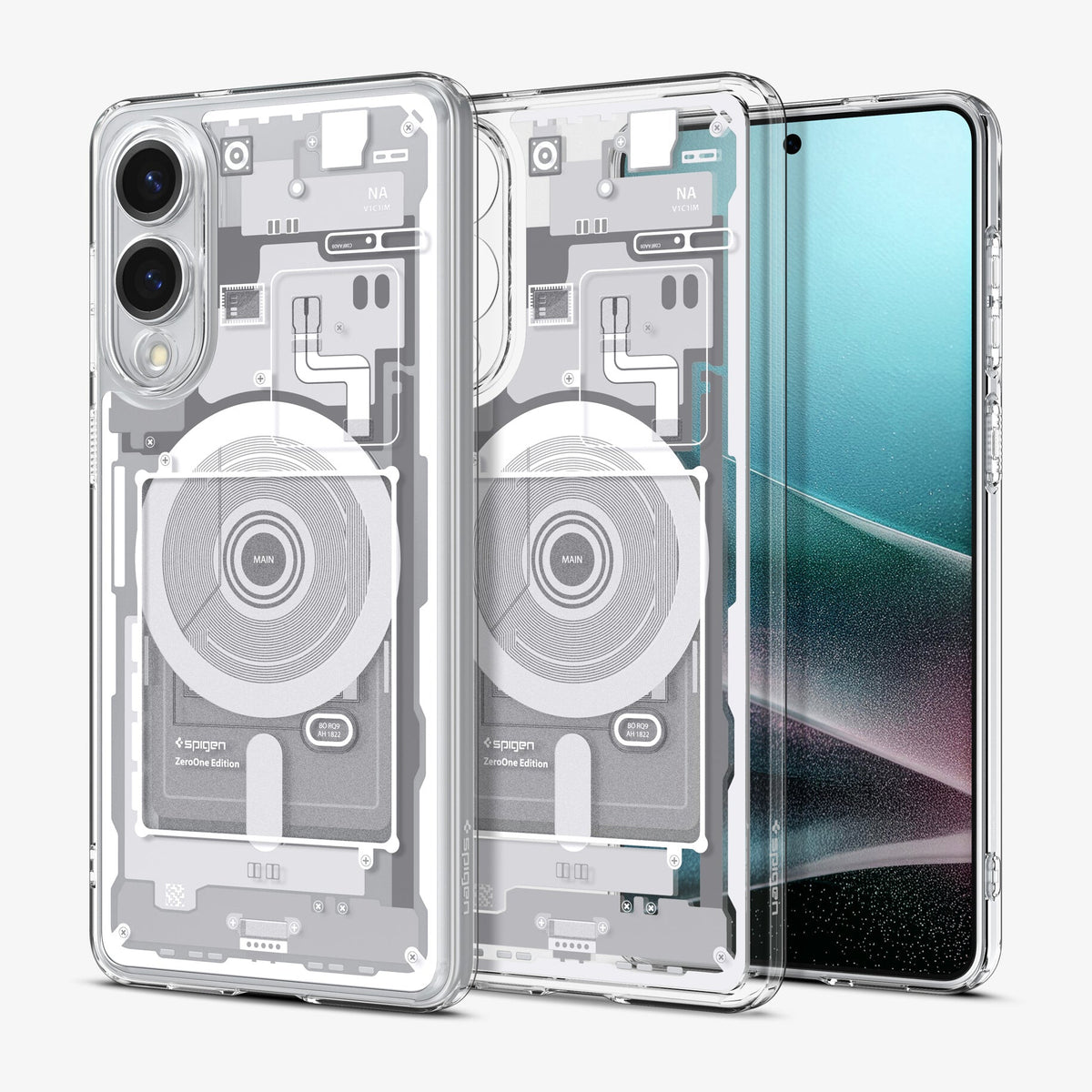 Spigen Ultra Hybrid Zero One (MagFit) mobiltelefonfodral 17 cm (6.7") Omslag Vit