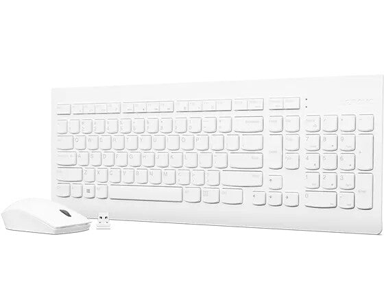 Lenovo GX30W75336 tangentbord Mus inkluderad Universal USB + Bluetooth QWERTY Vit