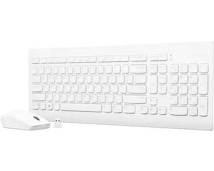 Lenovo GX30W75336 tangentbord Mus inkluderad Universal USB + Bluetooth QWERTY Vit