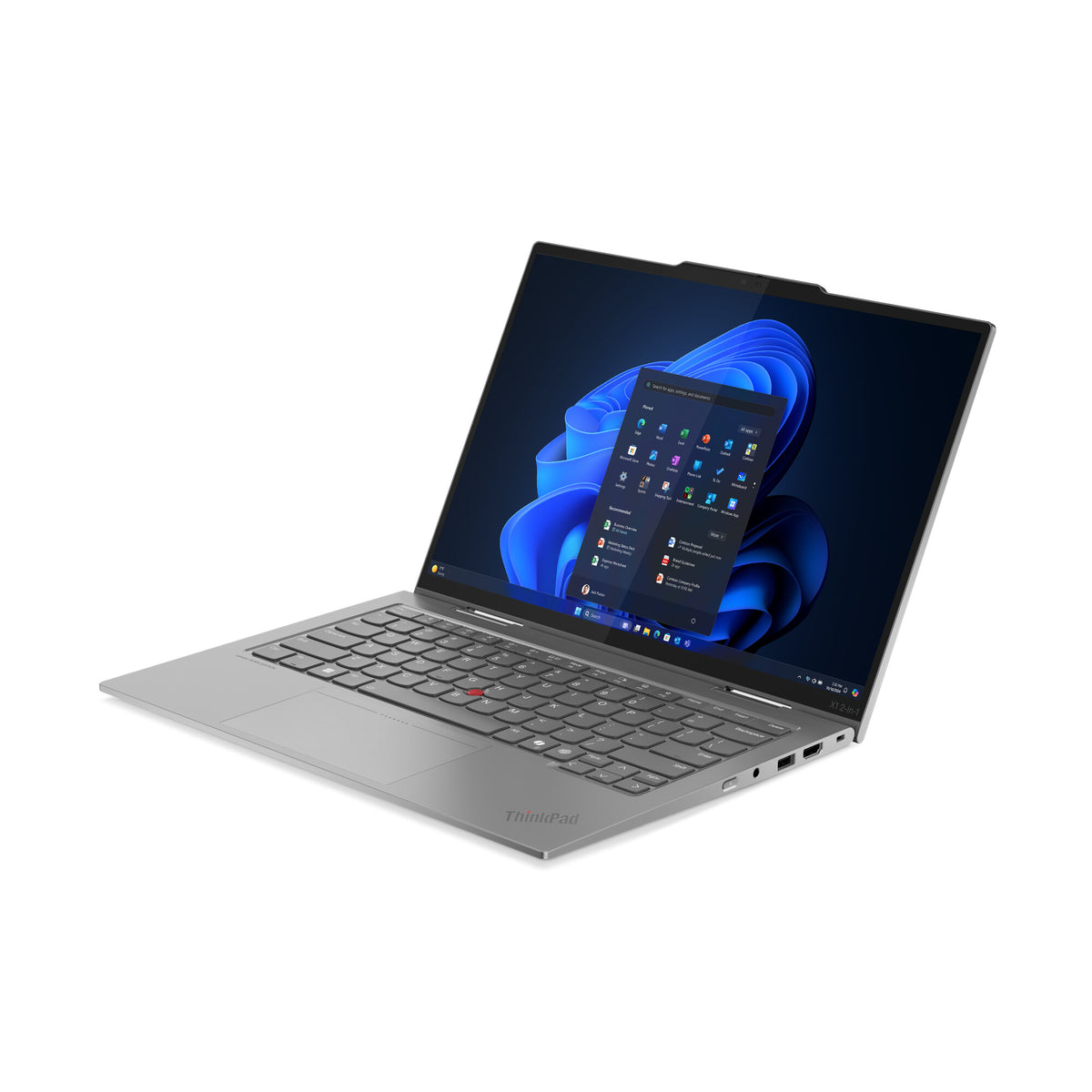 Lenovo ThinkPad X1 2-in-1 Gen 10 Aura Edition Copilot+ PC Intel Core Ultra 5 226V Hybrid (2-i-1) 35,6 cm (14") Pekskärm WUXGA 16 GB LPDDR5x-SDRAM 512 GB SSD Wi-Fi 7 (802.11be) Windows 11 Pro Nordic Grå