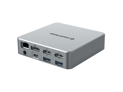Conceptronic DONN25G dockningsstationer för bärbara datorer Kabel USB 3.2 Gen 2 (3.1 Gen 2) Type-C Silver