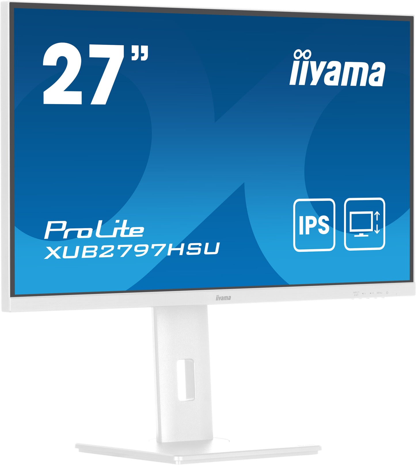iiyama ProLite XUB2797HSU-W2 platta pc-skärmar 68,6 cm (27") 1920 x 1080 pixlar Full HD LED Vit