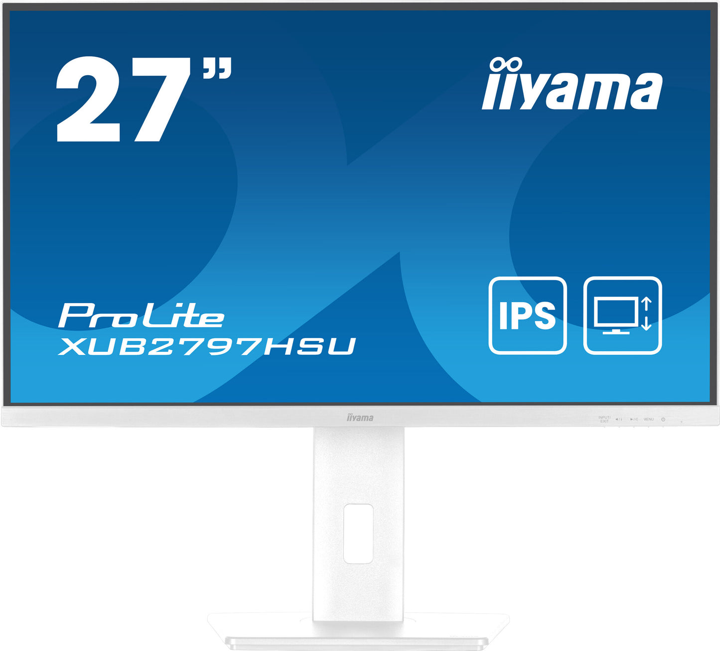 iiyama ProLite XUB2797HSU-W2 platta pc-skärmar 68,6 cm (27") 1920 x 1080 pixlar Full HD LED Vit