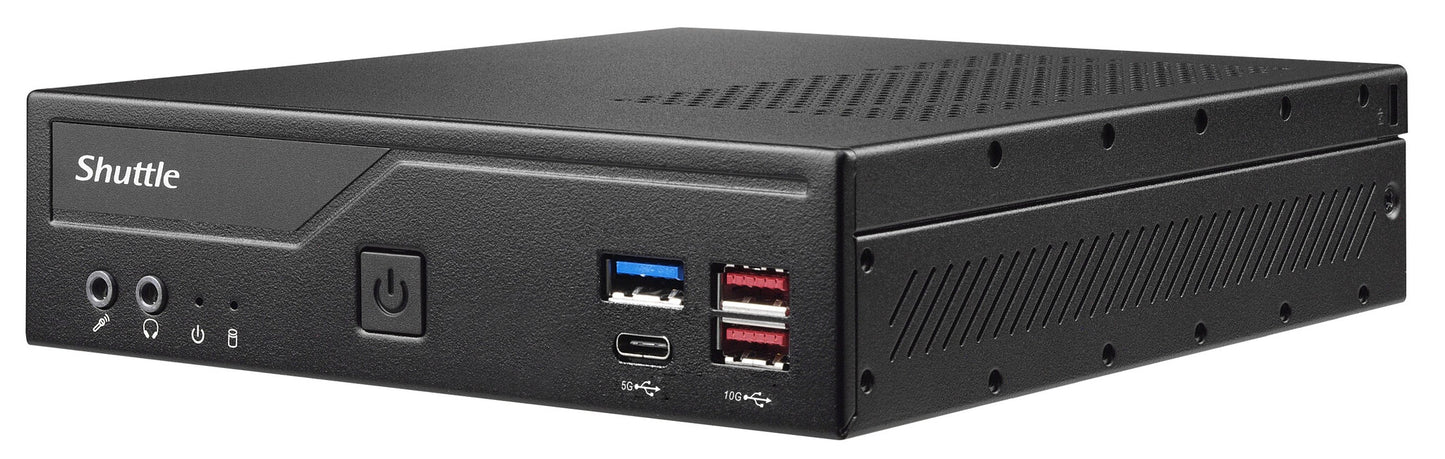 Shuttle DH670V2 datorhölje & moderkort 1,35L storlek PC Svart Intel H670 LGA 1700