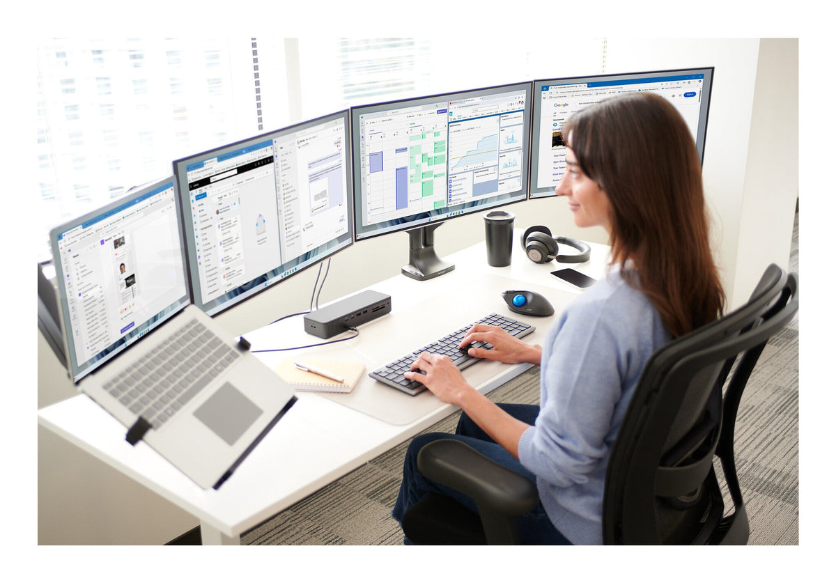 Kensington KB535 EQ Uppladdningsbart Multi-Device Tangentbord