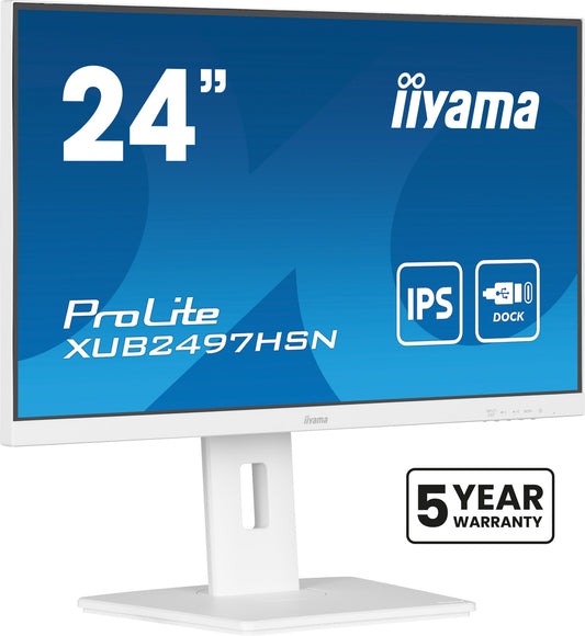 iiyama ProLite XUB2497HSN-W1 platta pc-skärmar 60,5 cm (23.8") 1920 x 1080 pixlar Full HD LED Vit