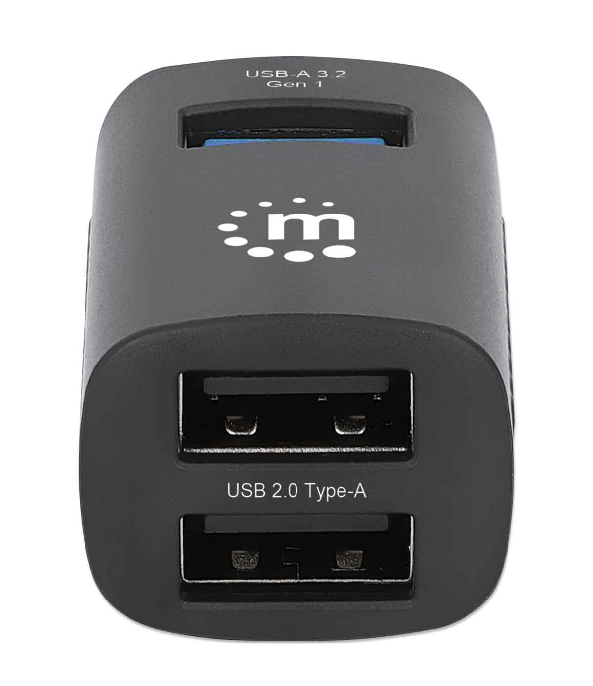 Manhattan 180993 gränssnittshubbar USB 3.2 Gen 1 (3.1 Gen 1) Type-C 5000 Mbit/s Svart