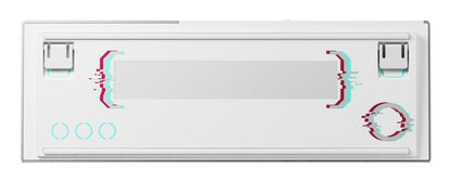 CHERRY MX 8.2 Pro TMR Wireless tangentbord Spela USB + RF Wireless + Bluetooth QWERTZ tyska Silver, Vit