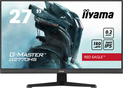 iiyama G-MASTER G2770HS-B1 platta pc-skärmar 68,6 cm (27") 1920 x 1080 pixlar Full HD LCD Svart