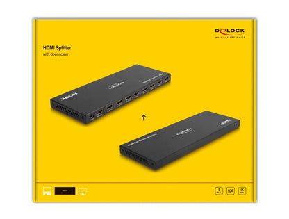 DeLOCK 18654 bilddelare HDMI 8x HDMI