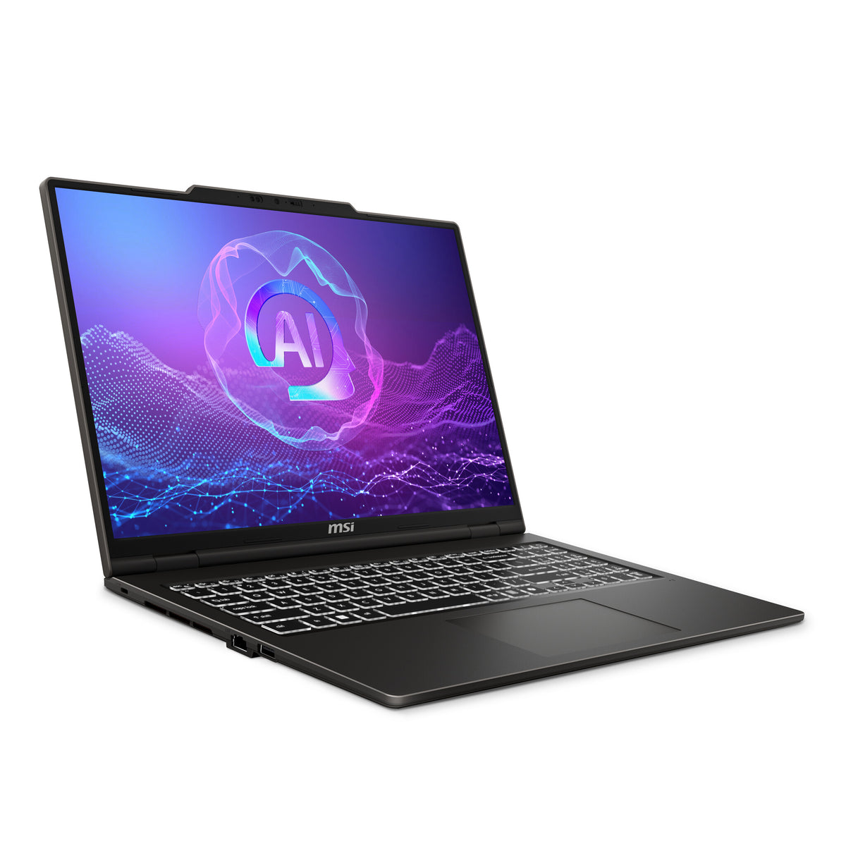 MSI Venture A16 AI+ A3HMG-036DE Copilot+ PC AMD Ryzen AI 5 340 Bärbar dator 40,6 cm (16") 2K 16 GB DDR5-SDRAM 512 GB SSD Wi-Fi 6E (802.11ax) Windows 11 Home Grå