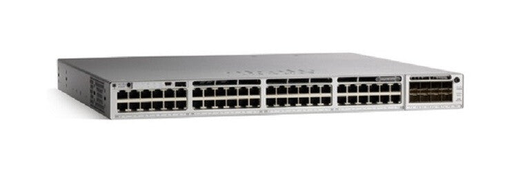 Cisco Catalyst C9300-48UXM-E nätverksswitchar hanterad L2/L3 10G Ethernet (100/1000/10000) Strömförsörjning via Ethernet (PoE) stöd 1U Grå
