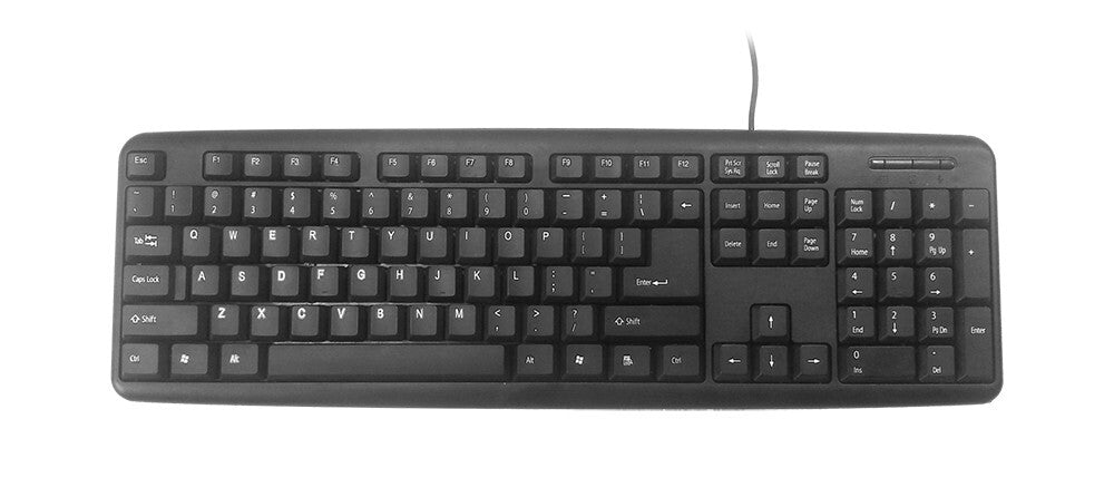 Gembird KB-U-103 tangentbord USB Engelska (USA) Svart