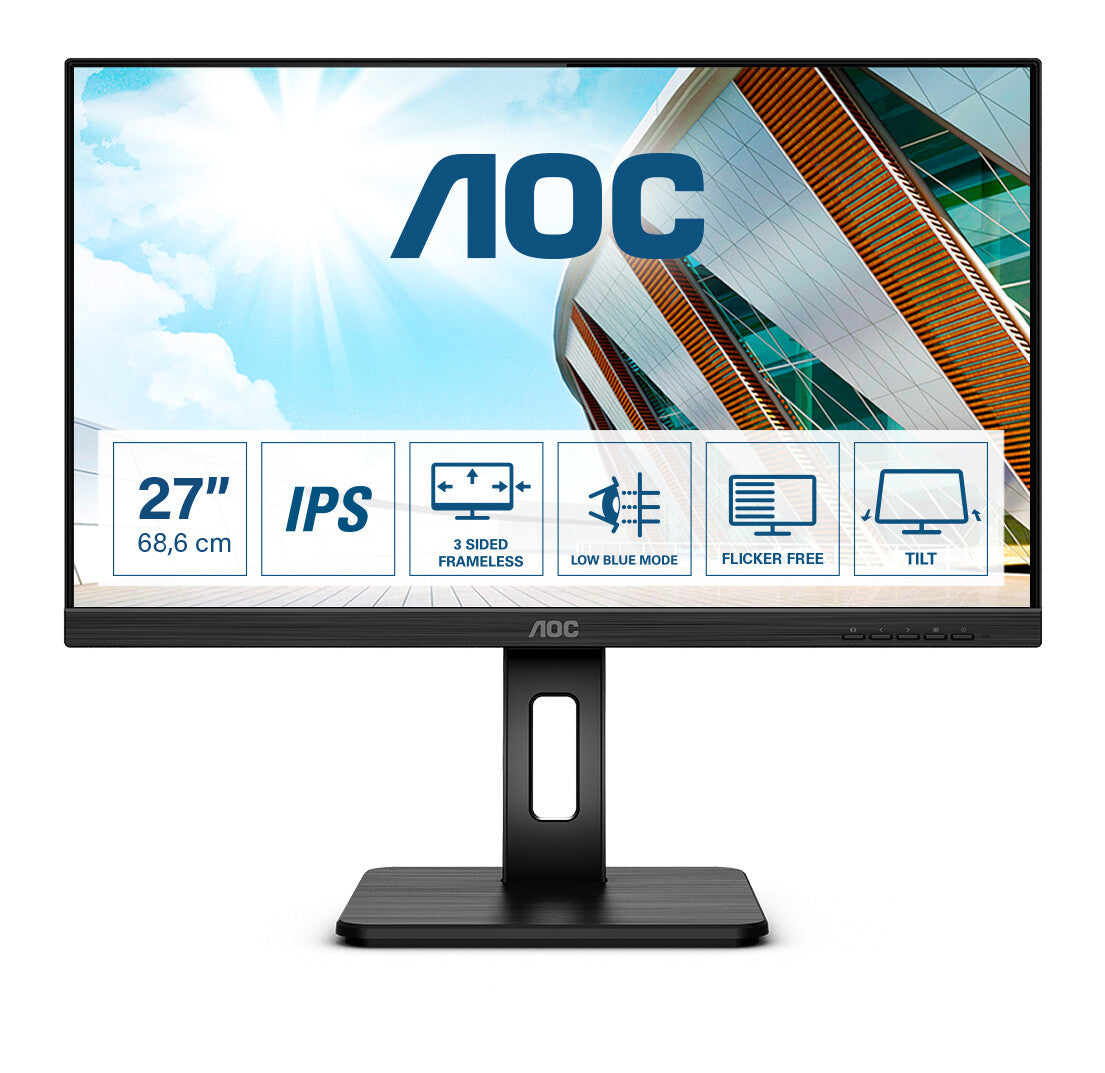 AOC P2 Q27P2Q LED display 68,6 cm (27") 2560 x 1440 pixlar Quad HD Svart