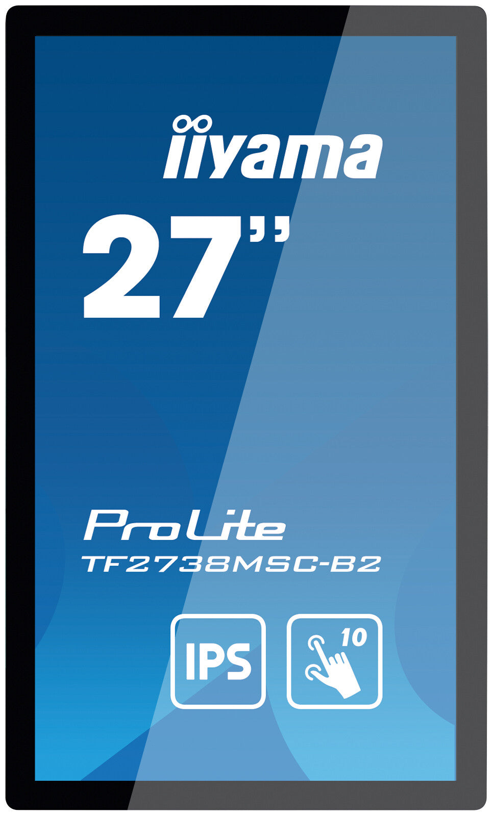 iiyama ProLite TF2738MSC-B2 platta pc-skärmar 68,6 cm (27") 1920 x 1080 pixlar Full HD LED Pekskärm Flera användare Svart