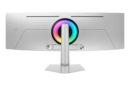 Samsung G93SD platta pc-skärmar 124,5 cm (49") 5120 x 1440 pixlar Dual QHD OLED Silver