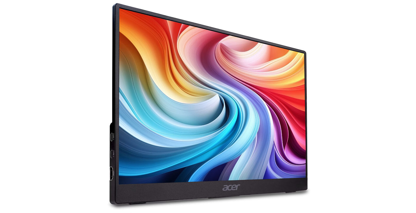 Acer PM161QB1bmiuux Bärbara monitor Svart 39,6 cm (15.6") 1920 x 1080 pixlar