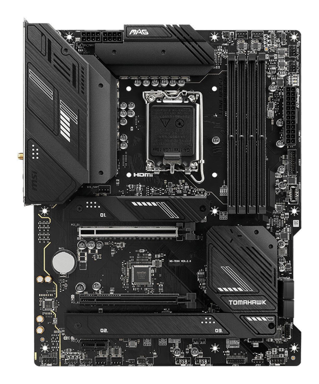 MSI MAG B760 TOMAHAWK WIFI moderkort LGA 1700 ATX