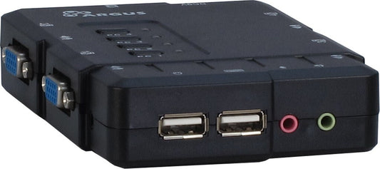 Inter-Tech KVM-CS-41UA KVM-switchar Svart