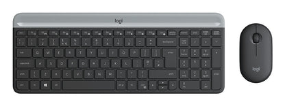 Logitech 920-009200 tangentbord Mus inkluderad Universal RF Trådlös QWERTY Nordic grafit