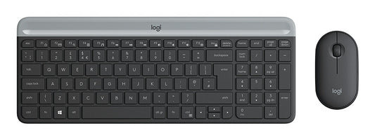Logitech 920-009200 tangentbord Mus inkluderad Universal RF Trådlös QWERTY Nordic grafit