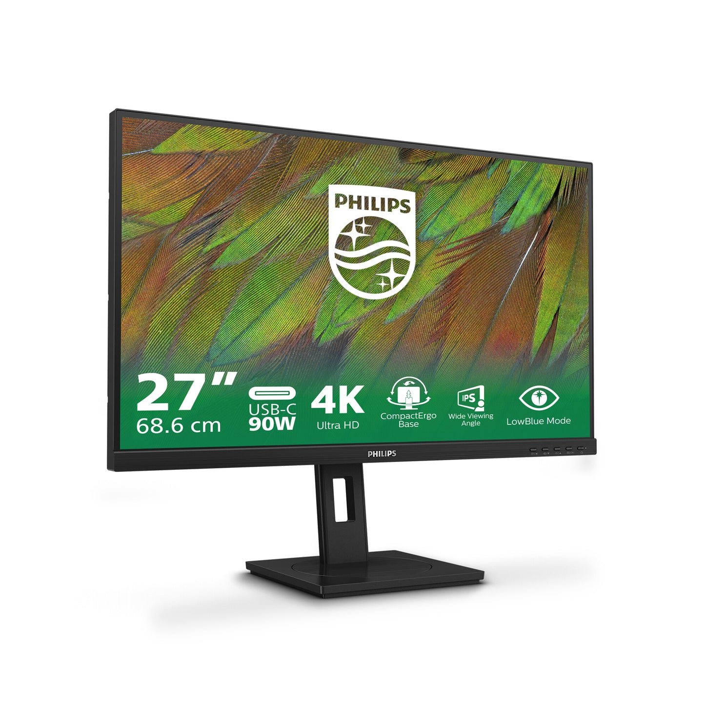Philips 3000 series 27B1U3900/00 platta pc-skärmar 68,6 cm (27") 3840 x 2160 pixlar 4K Ultra HD LCD Svart