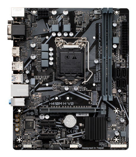 GIGABYTE H410M H V2 moderkort Intel H410 LGA 1200 (Socket H5) micro ATX