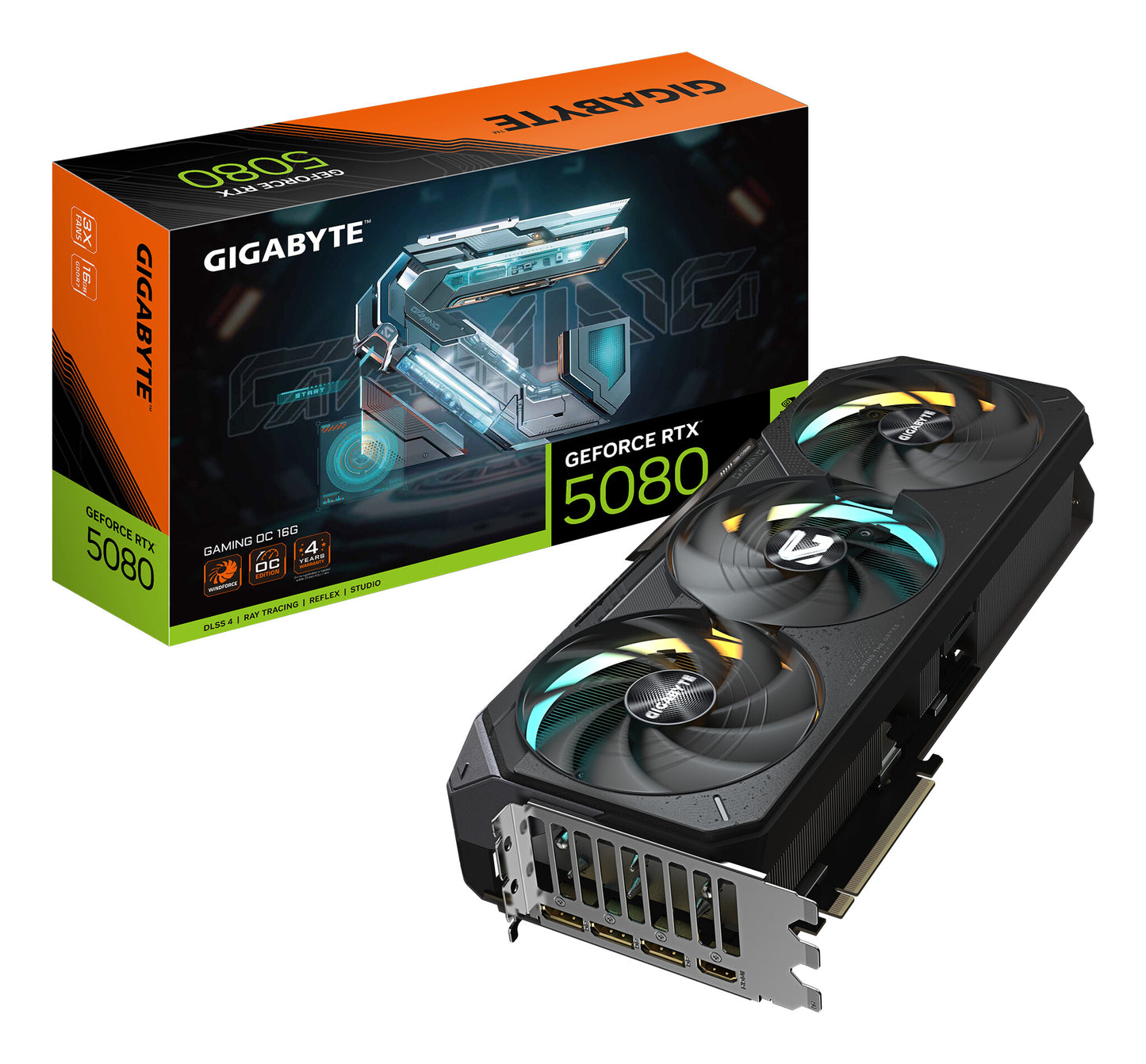 GIGABYTE GeForce RTX 5080 GAMING OC 16G NVIDIA 16 GB GDDR7