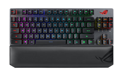 ASUS ROG Strix Scope RX TKL Wireless Deluxe tangentbord Spela USB + RF Wireless + Bluetooth AZERTY Fransk Svart