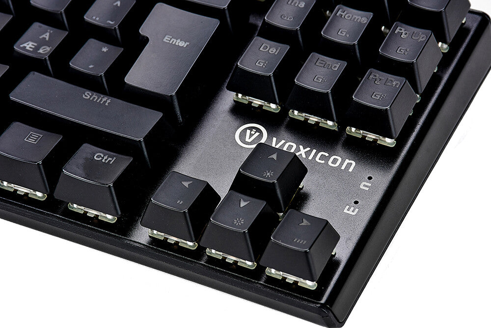 Voxicon Gr8-10 tangentbord Spela USB QWERTY Nordic Svart