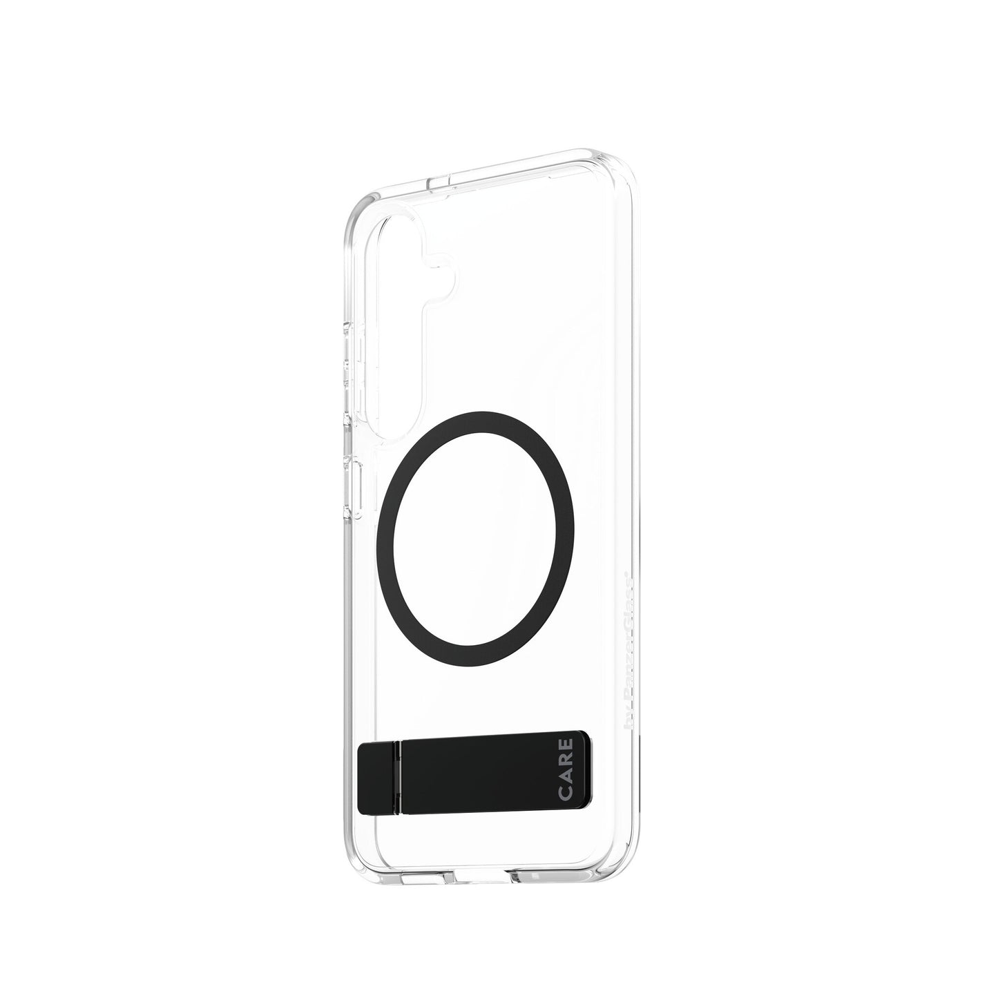 PanzerGlass CARE™ by ® Kickstand Case Transparent w. Qi Samsung Galaxy S25 mobiltelefonfodral Mobilskal