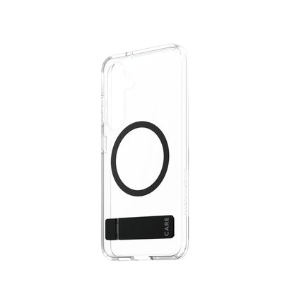 PanzerGlass CARE™ by ® Kickstand Case Transparent w. Qi Samsung Galaxy S25 mobiltelefonfodral Mobilskal