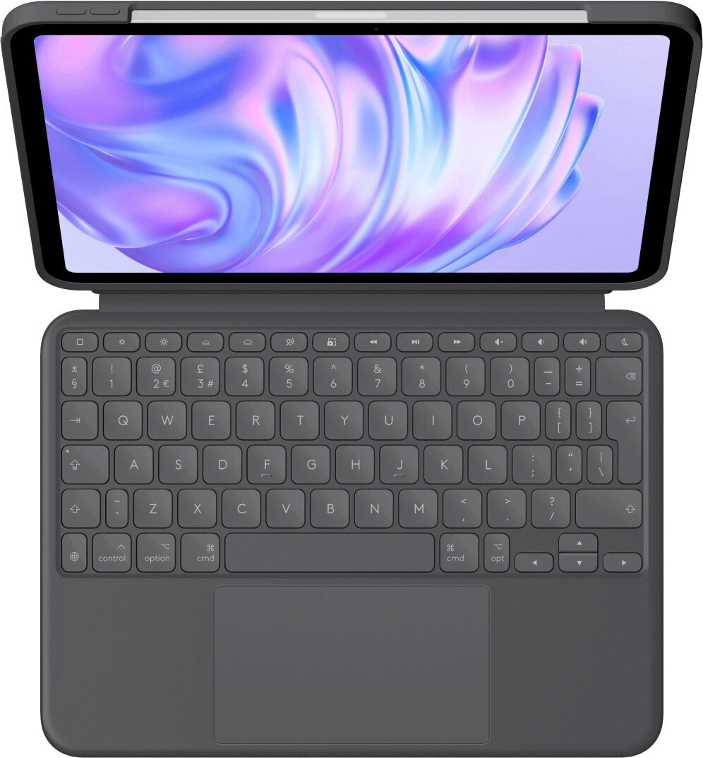 Logitech Combo Touch QWERTY Engelska (Storbritannien) Smart Connector grafit