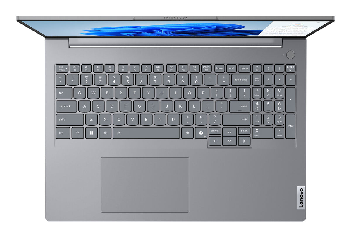 Lenovo ThinkBook 16 G8 IAL Intel Core Ultra 9 185H Bärbar dator 40,6 cm (16") WUXGA 16 GB DDR5-SDRAM 512 GB SSD Wi-Fi 6E (802.11ax) Windows 11 Pro Nordic Grå