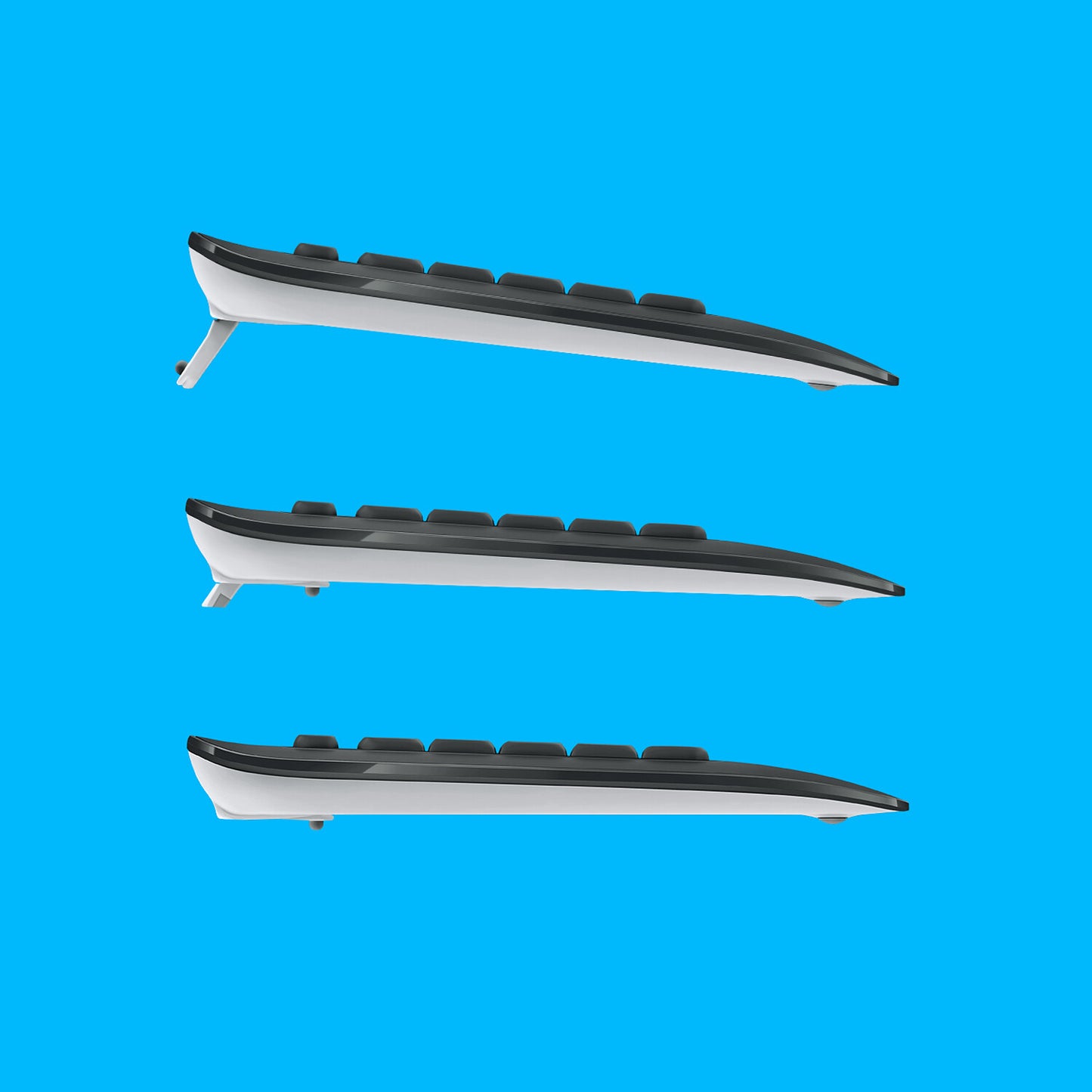 Logitech 920-008685 tangentbord Mus inkluderad Universal RF Trådlös QWERTY Amerikanskt internationellt Svart, Vit