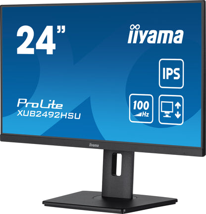 iiyama XUB2492HSU-B6 platta pc-skärmar 60,5 cm (23.8") 1920 x 1080 pixlar Full HD LED Svart