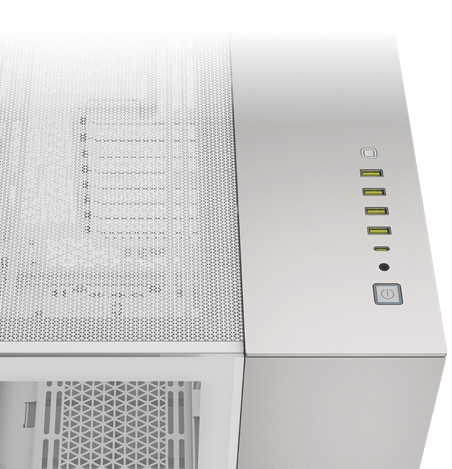 Corsair CC-9011285-WW datorväskor Midi Tower Grå, Vit