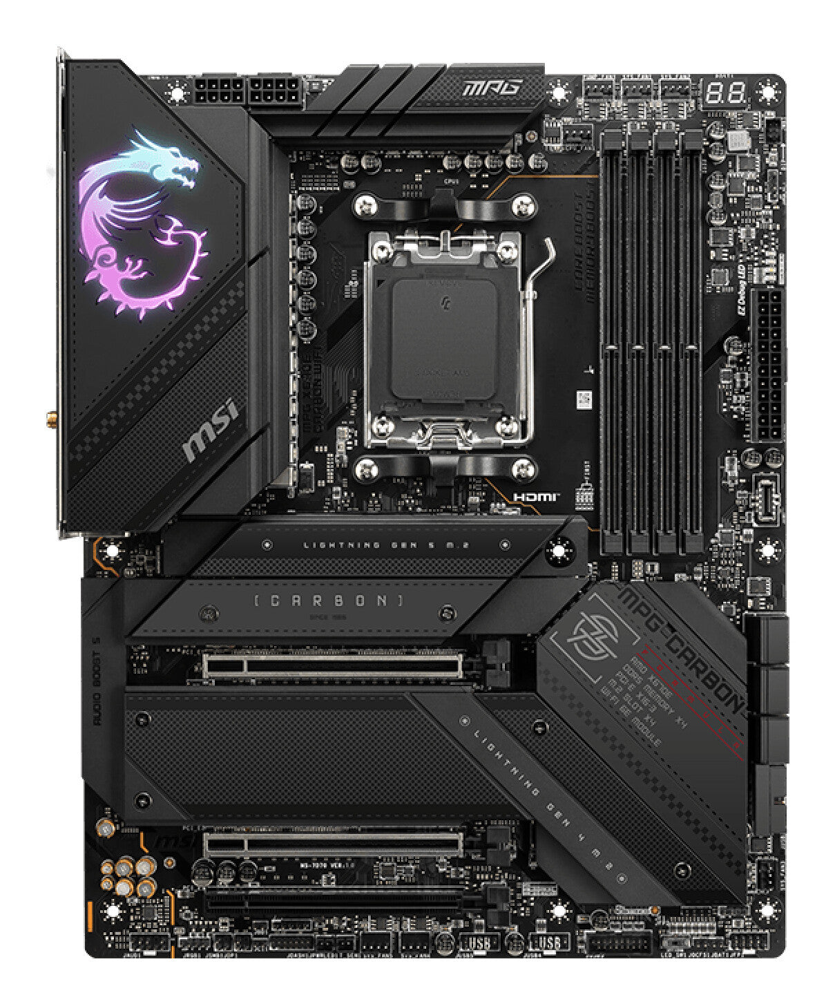 MSI MPG X670E CARBON WIFI moderkort AMD X670 AM5-sockel ATX