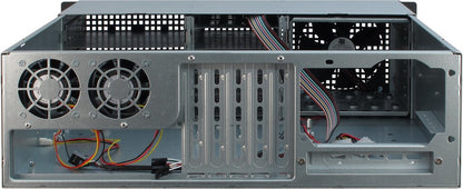 Inter-Tech 3U-30248 Ställning Svart, Rostfritt stål