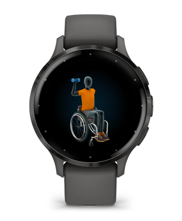 Garmin Venu 3S 3,05 cm (1.2") AMOLED 41 mm Digital 390 x 390 pixlar Pekskärm Grå Wi-Fi GPS