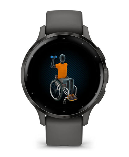Garmin Venu 3S 3,05 cm (1.2") AMOLED 41 mm Digital 390 x 390 pixlar Pekskärm Grå Wi-Fi GPS