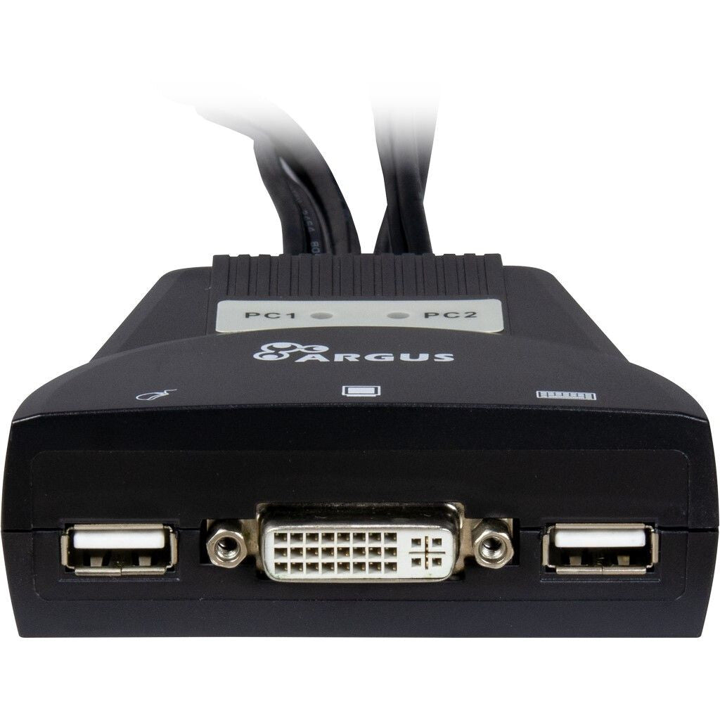 Inter-Tech KVM-LS-21DA DVI KVM-switchar Svart