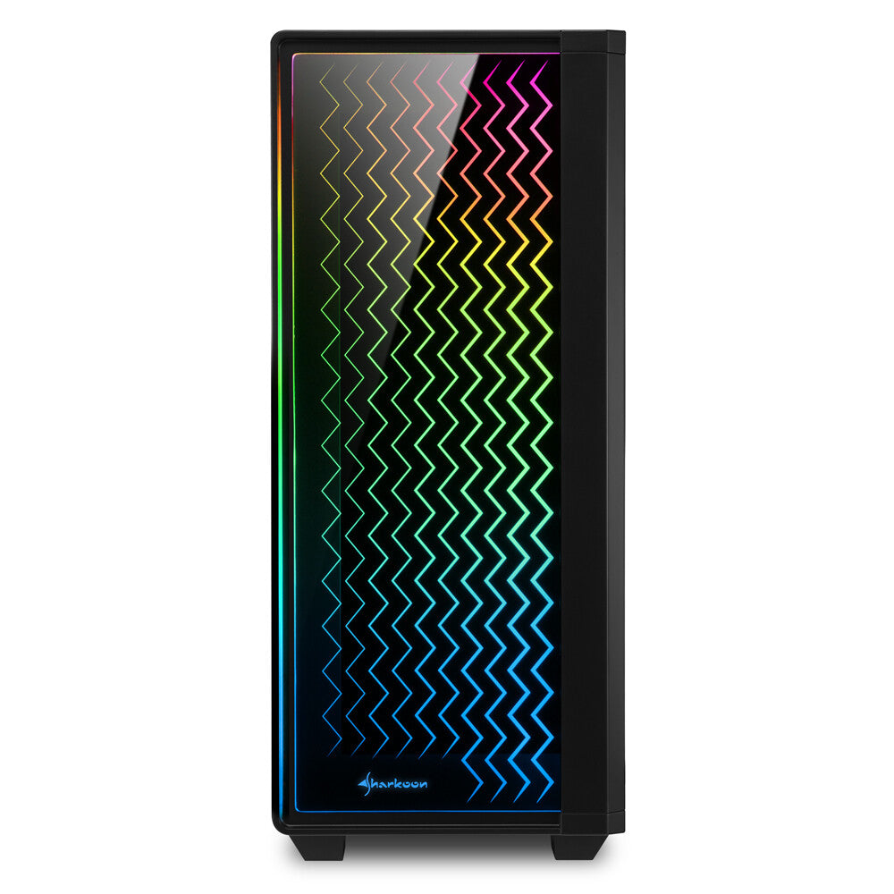 Sharkoon RGB LIT 200 Midi Tower Svart