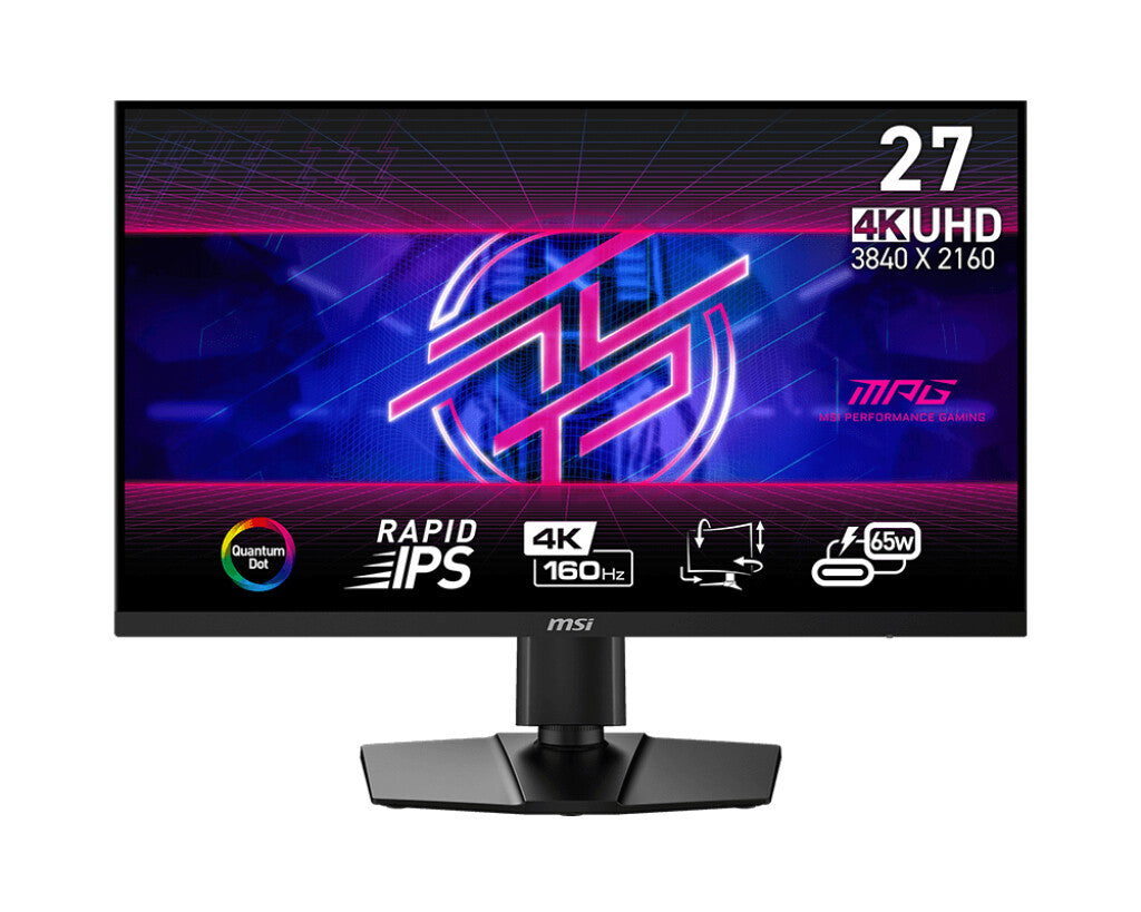 MSI MPG 274URFDE QD platta pc-skärmar 68,6 cm (27") 3840 x 2160 pixlar 4K Ultra HD LCD Svart