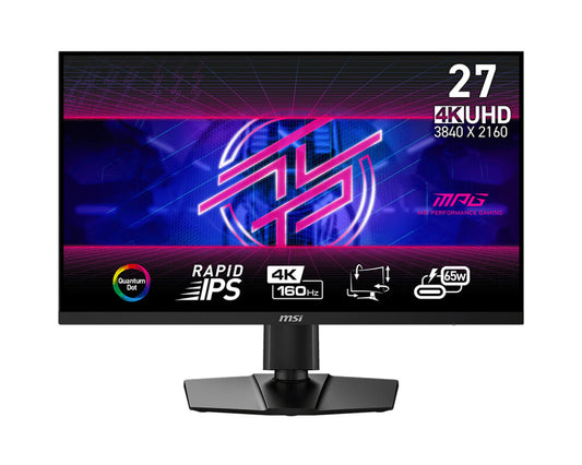 MSI MPG 274URFDE QD platta pc-skärmar 68,6 cm (27") 3840 x 2160 pixlar 4K Ultra HD LCD Svart