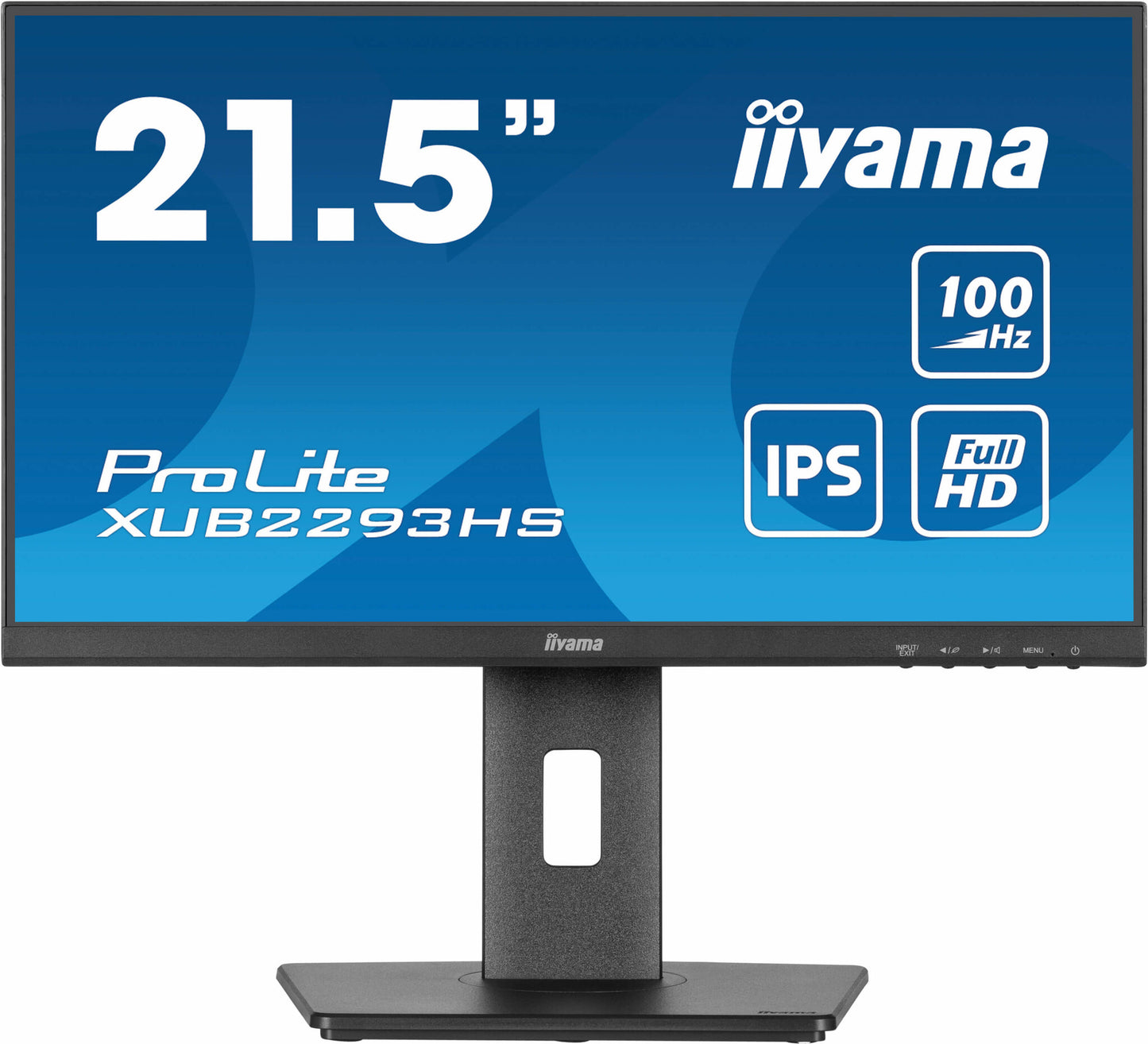 iiyama ProLite XUB2293HS-B6 platta pc-skärmar 54,6 cm (21.5") 1920 x 1080 pixlar Full HD LED Svart