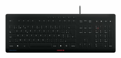 CHERRY JK-8502BE-2 tangentbord Universal USB AZERTY Belgiskt Svart