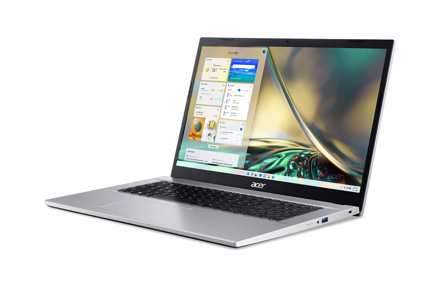 Acer Aspire 3 A317-54-76Y9 Intel® Core™ i7 i7-1255U Bärbar dator 43,9 cm (17.3") Full HD 16 GB DDR4-SDRAM 1 TB SSD Wi-Fi 5 (802.11ac) Windows 11 Home Silver
